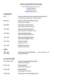 Fatma Tosun CV